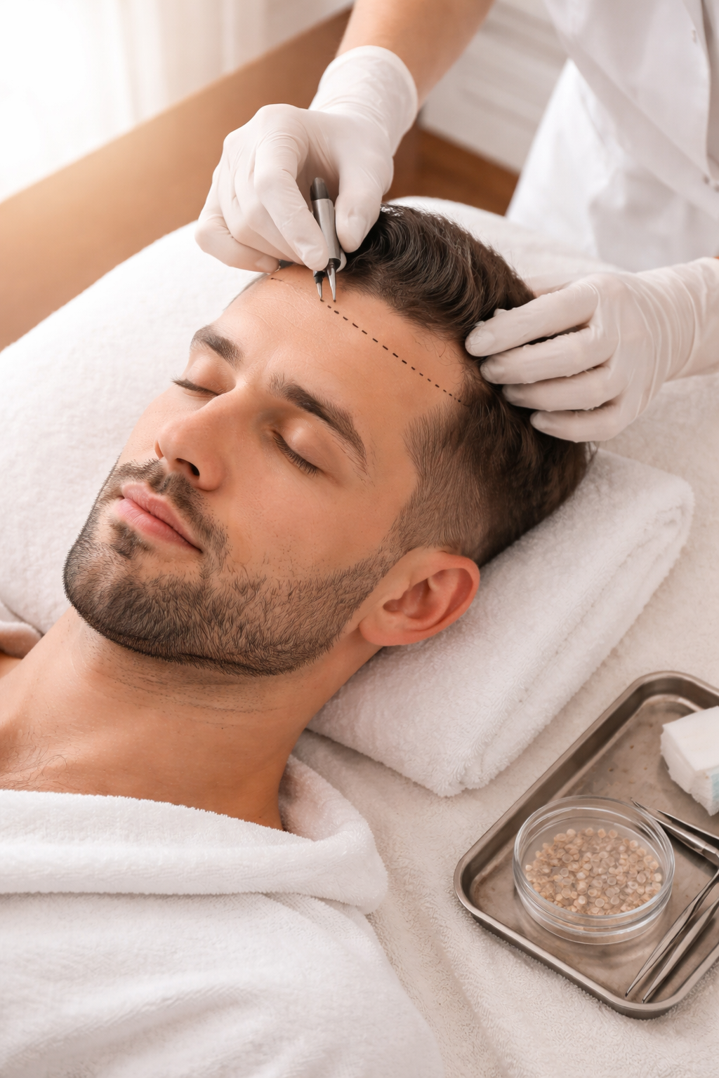 Elite clinical hair restoration environment at our Liverpool suite